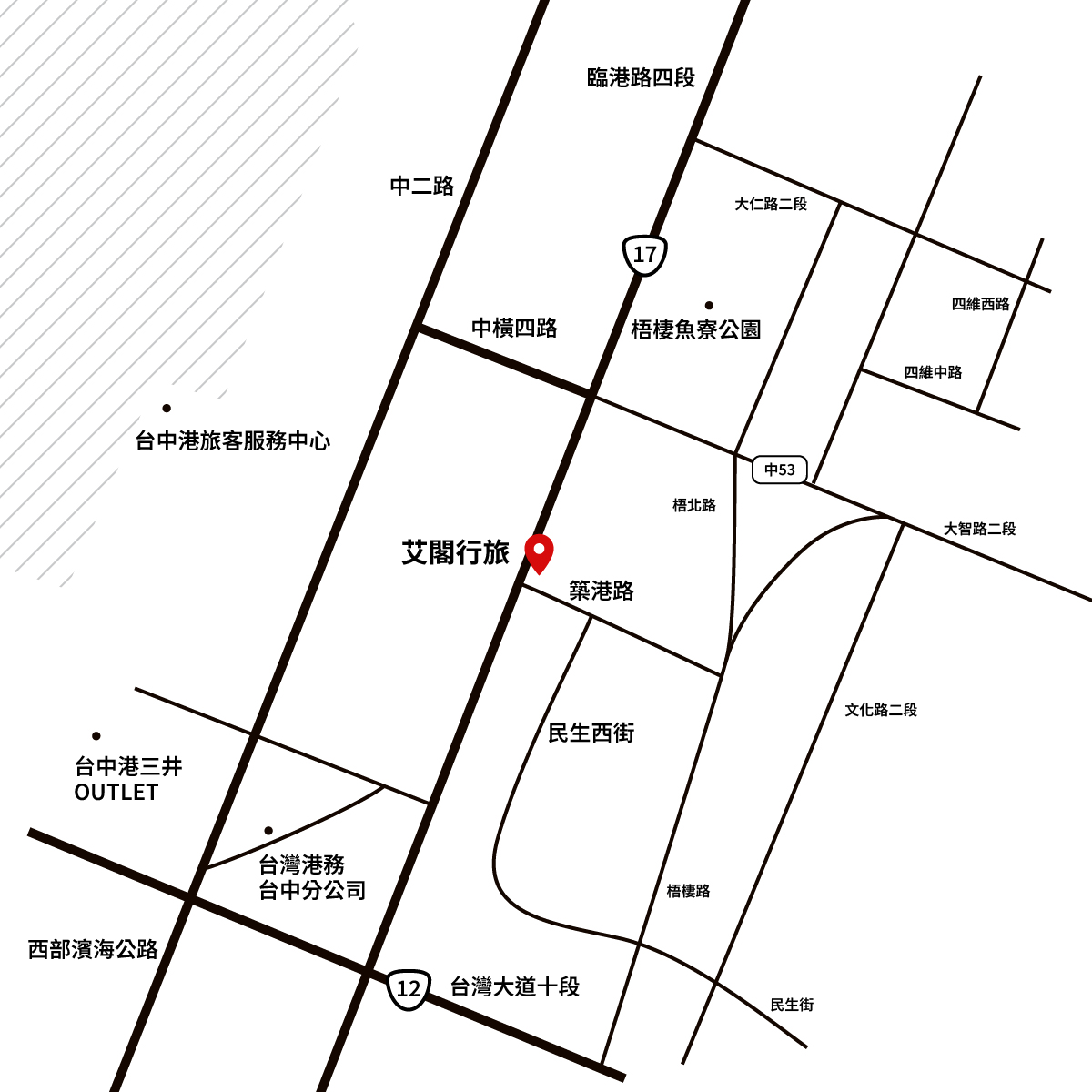 艾閣文旅周邊地圖